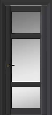 Дверь Siena Neo Classic Decoro Графитово-серая эмаль (RAL 7024) со стеклом