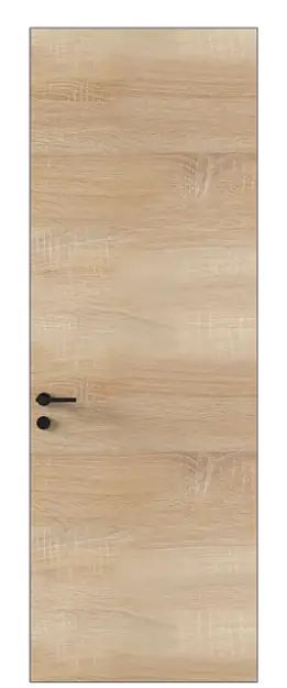 Межкомнатная дверь Tivoli А-4 Невидимка, Без стекла (ДГ), цвет - Дуб сонома светлый