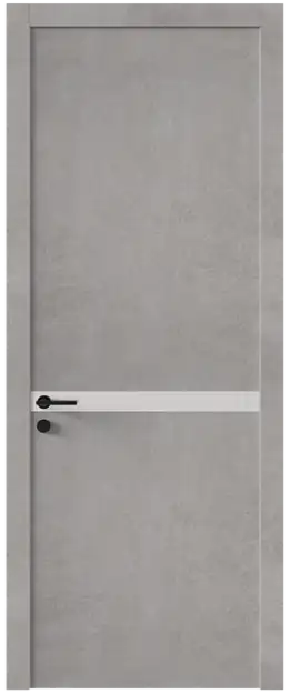 Межкомнатная дверь Tivoli Б-4, Со стеклом (ДО), цвет - Белый камень