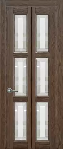 Дверь Milano Книжка Porta Classic Дуб торонто со стеклом