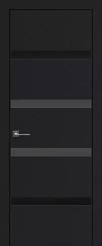 Дверь Tivoli Д-4 Черная эмаль (RAL 9004) без стекла