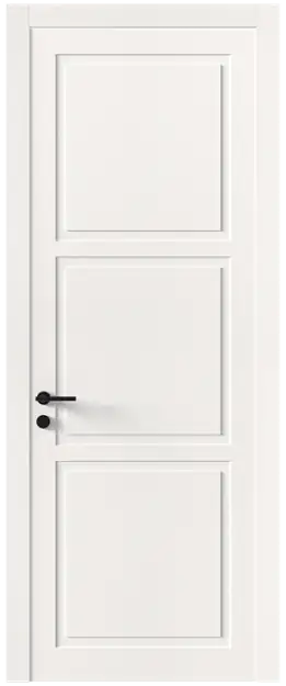 Межкомнатная дверь Tivoli Л-5, Без стекла (ДГ), цвет - Белоснежная мягкая шагрень
