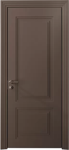 Межкомнатная дверь Dinastia Neo Classic Scalino, цвет - Коричневый Тик эмаль (RAL 050-50-10), Без стекла (ДГ)