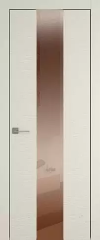 Дверь Tivoli Ж-5 Жемчужная эмаль по шпону (RAL 1013) со стеклом