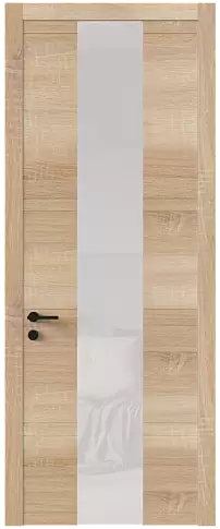 Дверь Tivoli Ж-2 Дуб сонома светлый со стеклом