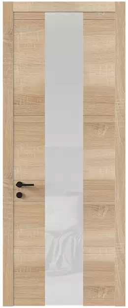 Межкомнатная дверь Tivoli Ж-2, Со стеклом (ДО), цвет - Дуб сонома светлый
