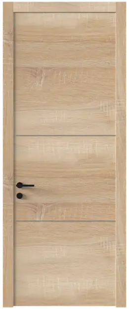 Межкомнатная дверь Tivoli В-3, Без стекла (ДГ), цвет - Дуб сонома светлый