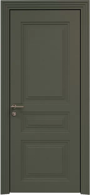 Межкомнатная дверь Imperia-R Neo Classic Scalino, цвет - Серый Мох эмаль по шпону (RAL 7003), Без стекла (ДГ)