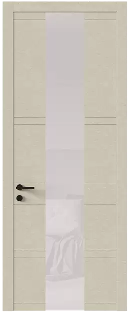 Межкомнатная дверь Tivoli Ж-2, Со стеклом (ДО), цвет - Версилк крем