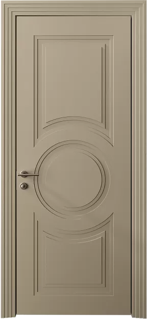 Межкомнатная дверь Ravenna Neo Classic Scalino, цвет - Серое Льняное волокно эмаль (RAL 075-70-10), Без стекла (ДГ)