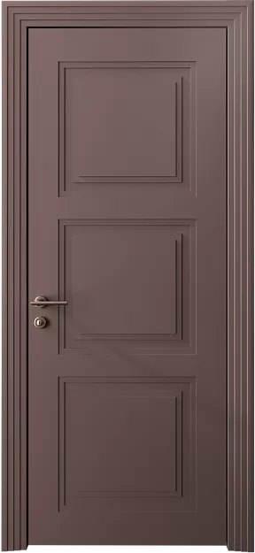 Межкомнатная дверь Milano Neo Classic Scalino, цвет - Серо-Розовый мордовник эмаль (RAL 020-60-05), Без стекла (ДГ)