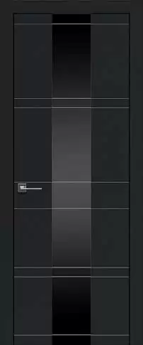 Дверь Tivoli Ж-2 Черная эмаль (RAL 9004) со стеклом