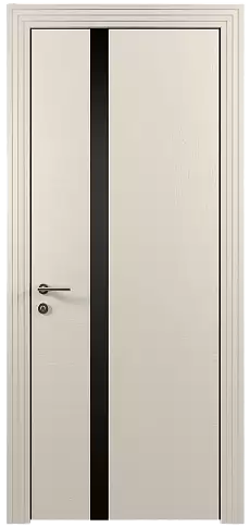 Дверь Tivoli Д-1 Бежевая эмаль по шпону (RAL 9010) без стекла