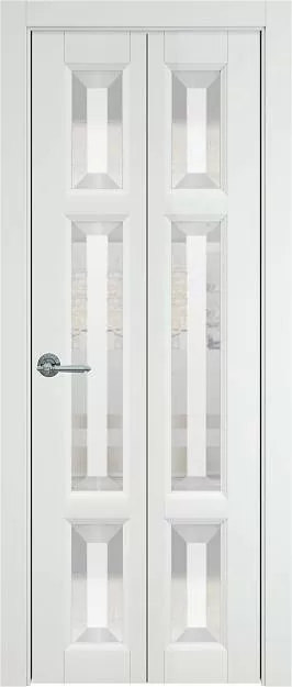 Межкомнатная дверь Porta Classic Siena, цвет - Белая ST, Со стеклом (ДО)