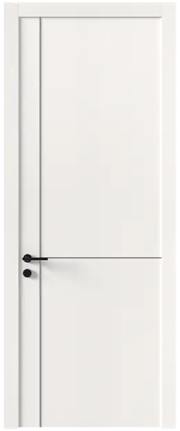 Межкомнатная дверь Tivoli Е-3, Без стекла (ДГ), цвет - Белоснежная мягкая шагрень