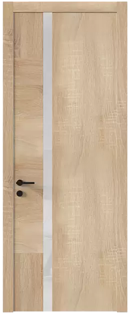 Межкомнатная дверь Tivoli Д-1, Без стекла (ДГ), цвет - Дуб сонома светлый