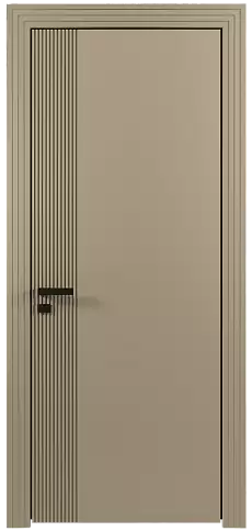 Дверь Sinistro Moderno Серое Льняное волокно эмаль (RAL 075-70-10) без стекла