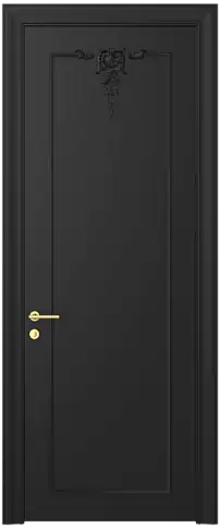 Дверь Tivoli / Тиволи А-1 Черная эмаль (RAL 9004) без стекла