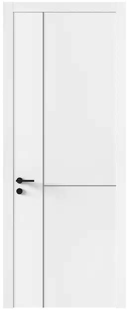 Межкомнатная дверь Tivoli Г-1, Без стекла (ДГ), цвет - Белоснежная мягкая шагрень