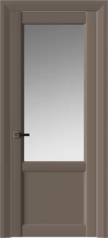 Дверь Dinastia Neo Classic Decoro Коричневый Тик эмаль (RAL 050-50-10) со стеклом