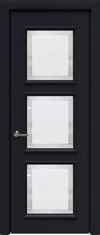 Дверь Milano Porta Classic LUX Черная эмаль (RAL 9004) со стеклом