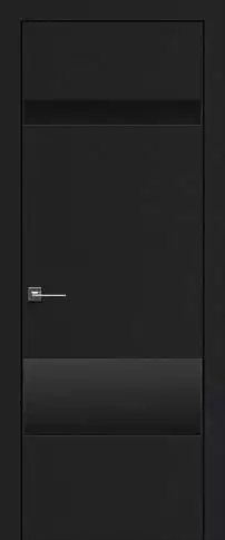 Дверь Tivoli К-4 Черная эмаль (RAL 9004) без стекла