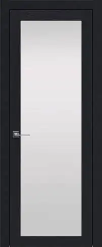 Дверь Tivoli / Тиволи З-3 Черная эмаль по шпону (RAL 9004) со стеклом