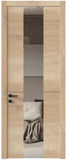 Межкомнатная дверь Tivoli Ж-3, Со стеклом (ДО), цвет - Дуб сонома светлый