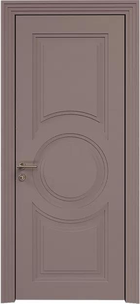 Межкомнатная дверь Ravenna Neo Classic Scalino, цвет - Серо-Розовый мордовник эмаль по шпону (RAL 020-60-05), Без стекла (ДГ)