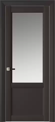 Дверь Dinastia Neo Classic Decoro Чёрный Базальт эмаль (RAL 040-30-05) со стеклом