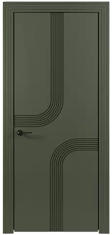 Дверь Armonia Moderno Серый Мох эмаль (RAL 7003) без стекла