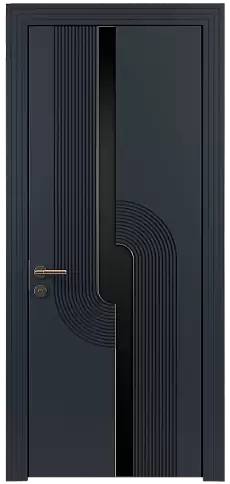 Дверь Cascato Moderno Графитово-серая эмаль (RAL 7024) без стекла