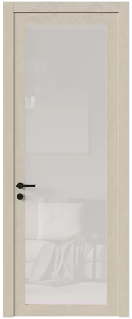 Межкомнатная дверь Tivoli З-1, Со стеклом (ДО), цвет - Версилк крем