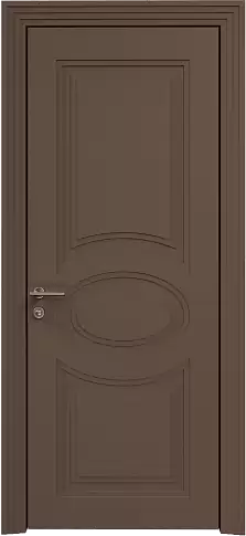 Дверь Florencia Neo Classic Scalino Коричневый Тик эмаль по шпону (RAL 050-50-10) без стекла