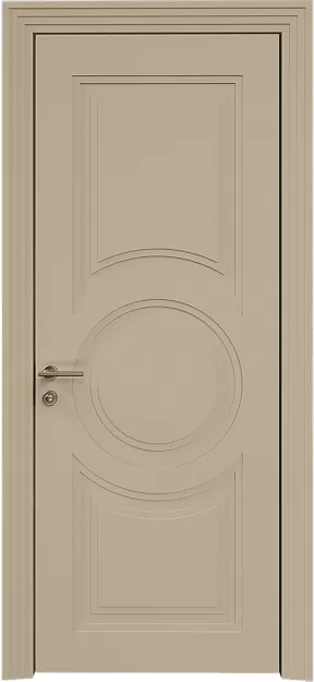 Межкомнатная дверь Ravenna Neo Classic Scalino, цвет - Серое Льняное волокно эмаль по шпону (RAL 075-70-10), Без стекла (ДГ)