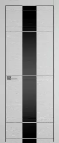Дверь Tivoli Ж-4 Серая эмаль по шпону (RAL 7047) со стеклом