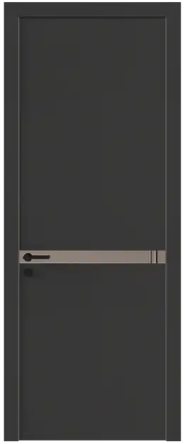 Межкомнатная дверь Tivoli / Тиволи Б-4, Со стеклом (ДО), цвет - Диамант серый