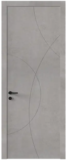 Межкомнатная дверь Tivoli Б-5, Без стекла (ДГ), цвет - Белый камень