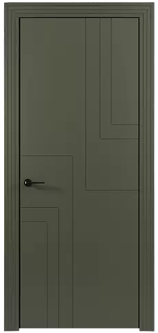 Дверь Futuro Moderno Серый Мох эмаль (RAL 7003) без стекла