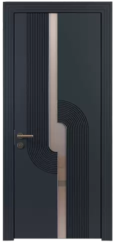 Дверь Cascato Moderno Графитово-серая эмаль (RAL 7024) без стекла