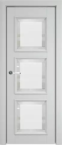 Дверь Milano Porta Classic LUX Серая эмаль (RAL 7047) со стеклом