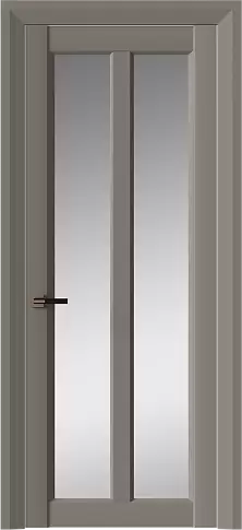 Дверь Prato Neo Classic Decoro Серая стяжка эмаль (RAL 060-60-05) со стеклом