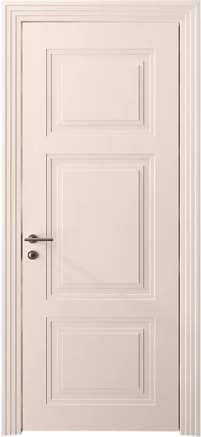 Межкомнатная дверь Siena Neo Classic Scalino, цвет - Грязный Белый эмаль (RAL 070-90-05), Без стекла (ДГ)