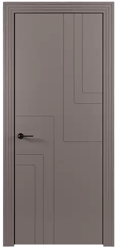 Дверь Futuro Moderno Серая стяжка эмаль (RAL 060-60-05) без стекла