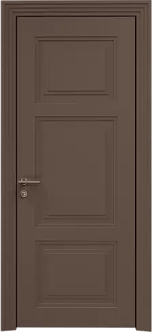 Дверь Siena Neo Classic Scalino Коричневый Тик эмаль по шпону (RAL 050-50-10) без стекла
