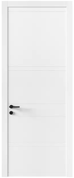 Межкомнатная дверь Tivoli Е-2, Без стекла (ДГ), цвет - Белоснежная мягкая шагрень