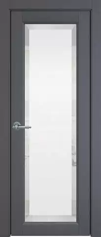 Дверь Domenica ;Porta Classic Графитово-серая эмаль (RAL 7024) со стеклом