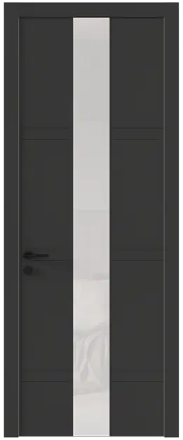 Межкомнатная дверь Tivoli Ж-4, Со стеклом (ДО), цвет - Диамант серый
