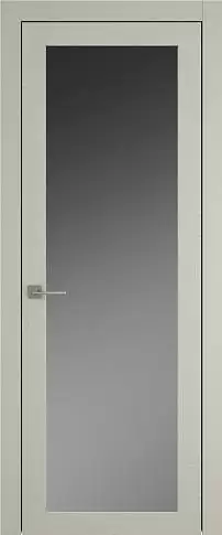 Дверь Tivoli З-5 Серо-оливковая эмаль по шпону (RAL 7032) со стеклом