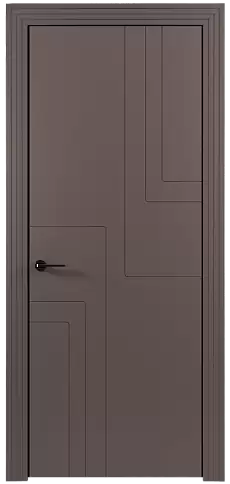 Дверь Futuro Moderno Серо-Розовый мордовник эмаль (RAL 020-60-05) без стекла